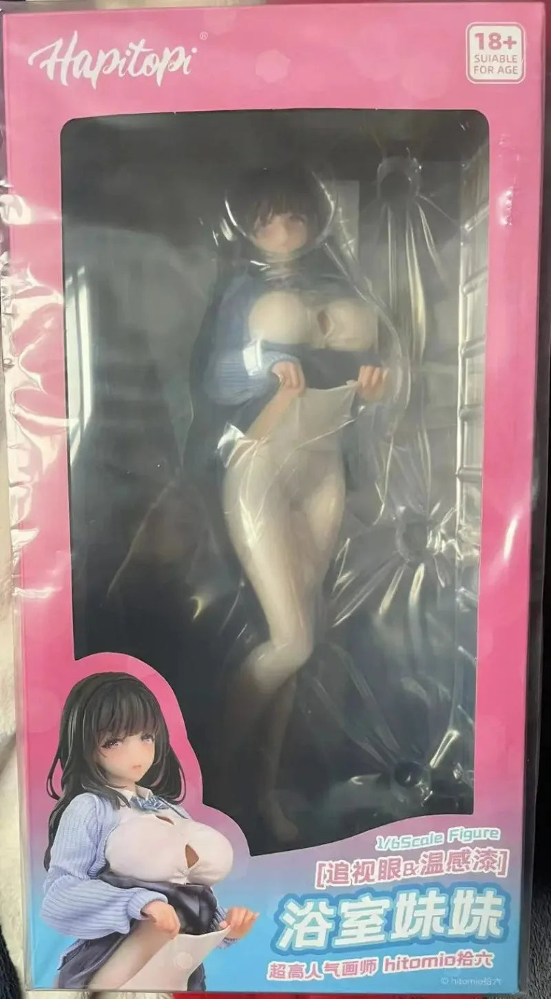 Hapitopi Bathroom Sister 27cm 1/6 Action Figures Chasing Eyes & Temperature Paint Collectibles Models Classic Anime Toys Gift