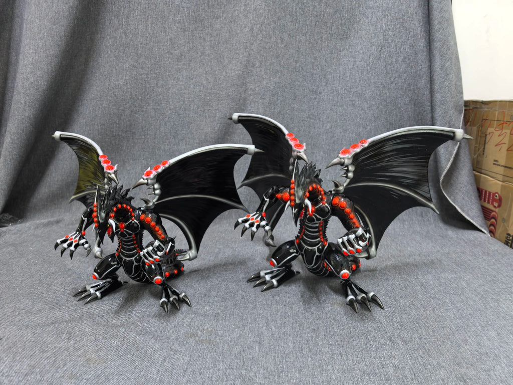 25cm Gandora Figure Yu Gi Oh ZEXAL Blue-Eyes White Dragon  Anime Figures Collectible Desktop Decorations Best Gifts for Children