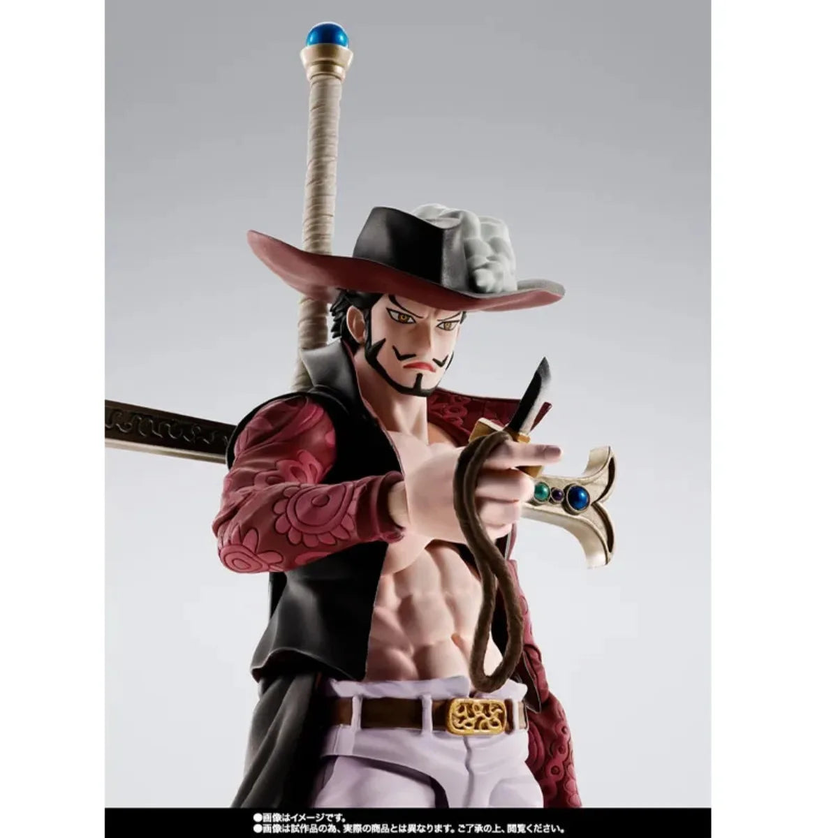 Bandai S.H.Figuarts (SHF) One Piece Model: Dracule Mihawk "Hawkeye" - Anime Action Figure Collectible Model for Toys & Gifts