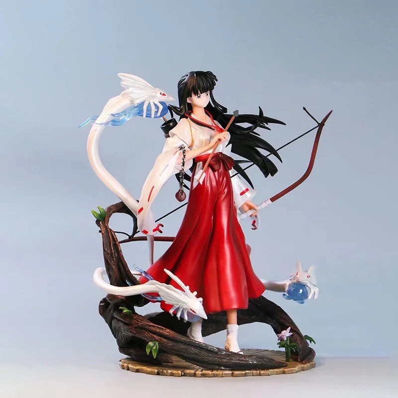 Inuyasha Kikyo Phoenix Ver. Anime Action Figure - Standing Pose Scene Desktop Decoration Collectible Model Gift for Anime Fans