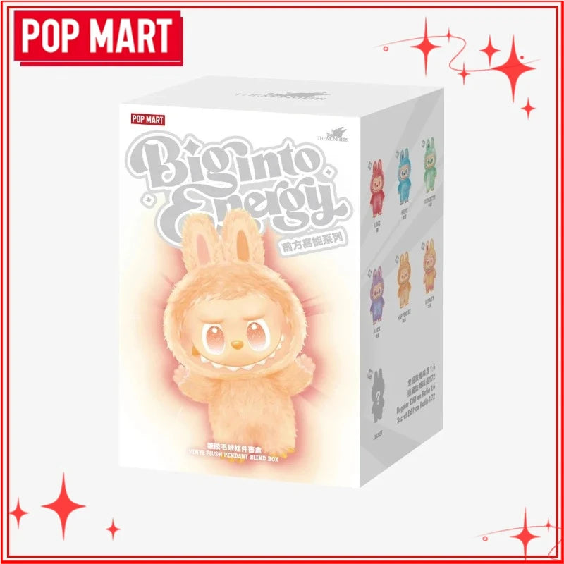 Genuine POP MART Labubu V1 V2 V3 Macarons Have A Seat Big Into Energy Coca Cola Series Vinyl Plush Pendant Blind Box Plush Toys