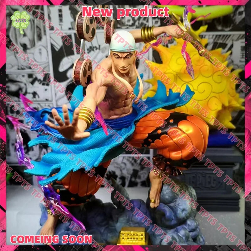 NEW IN STOCK JT toys 29cm ONE PIECE Anime Figures Enel Figures PVC Statue Model collection Room decoration Birthday Gifts Toys