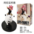 14CM Anime Figur SPY×FAMILY Anya Bond Forger reitet einen Hund Niedliches Modell PVC Kinder Ornamente Spielzeug Sammlung Geschenk Actionfigur