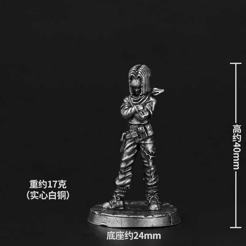 Metal Cupronickel Cartoon Miniature Soldier Model Toys Board Game Anime Peripheral Ornament Accessories Game Piece Figurine Toys