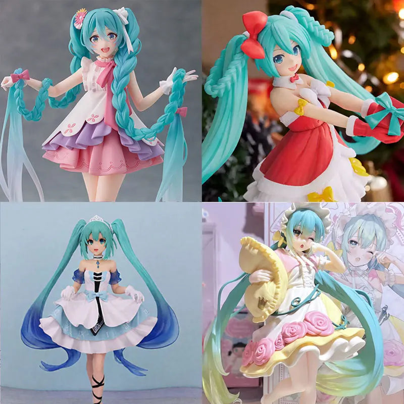Anime Figurine Hatsune Miku PVC Model Doll Ornament Cute Desktop Display Decoration Anime Character Peripheral Gift Toy Figurine