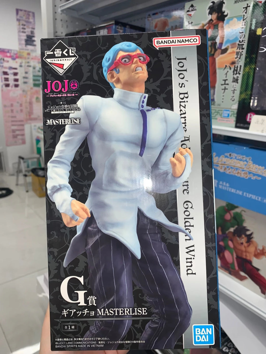 Bandai Ichiban JoJo's Bizarre Adventure Figure GOLDEN WIND Risotto Nero Doppio Illuso Melone Anime Action Figure Model Toys Gift