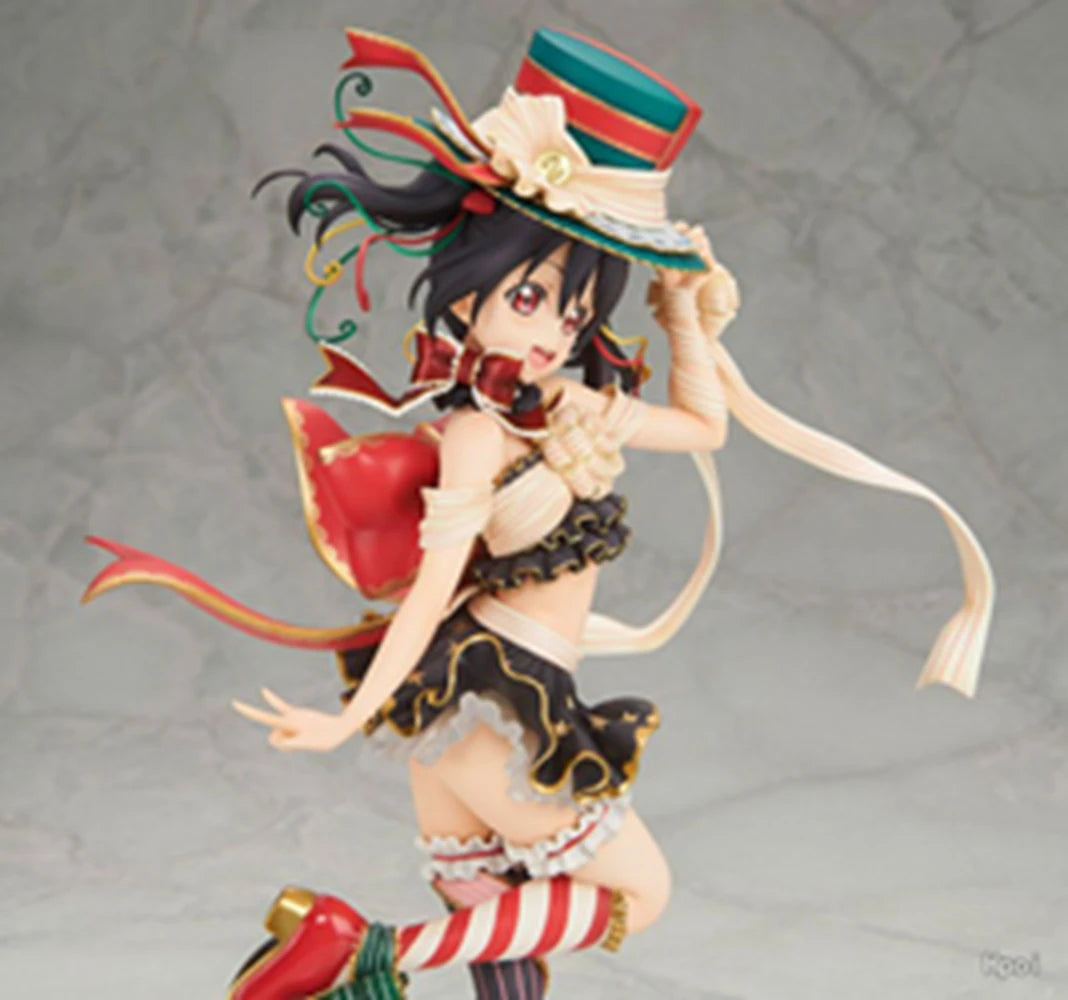 24CM Love Live! School Idol Festival Yazawa Nico Figure 1/7 Christmas Dress Up Model Toy Gift Collection Action Figure PVC