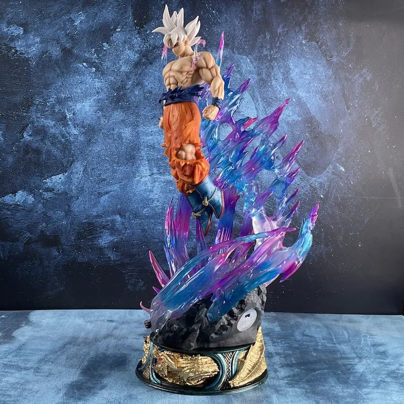 Dragon Ball Anime-Figur 25 cm Son Goku Ultra Instinct Super Saiyan Figur Statue PVC Statue Modell Ornament Sammlerstück Spielzeug Geschenk