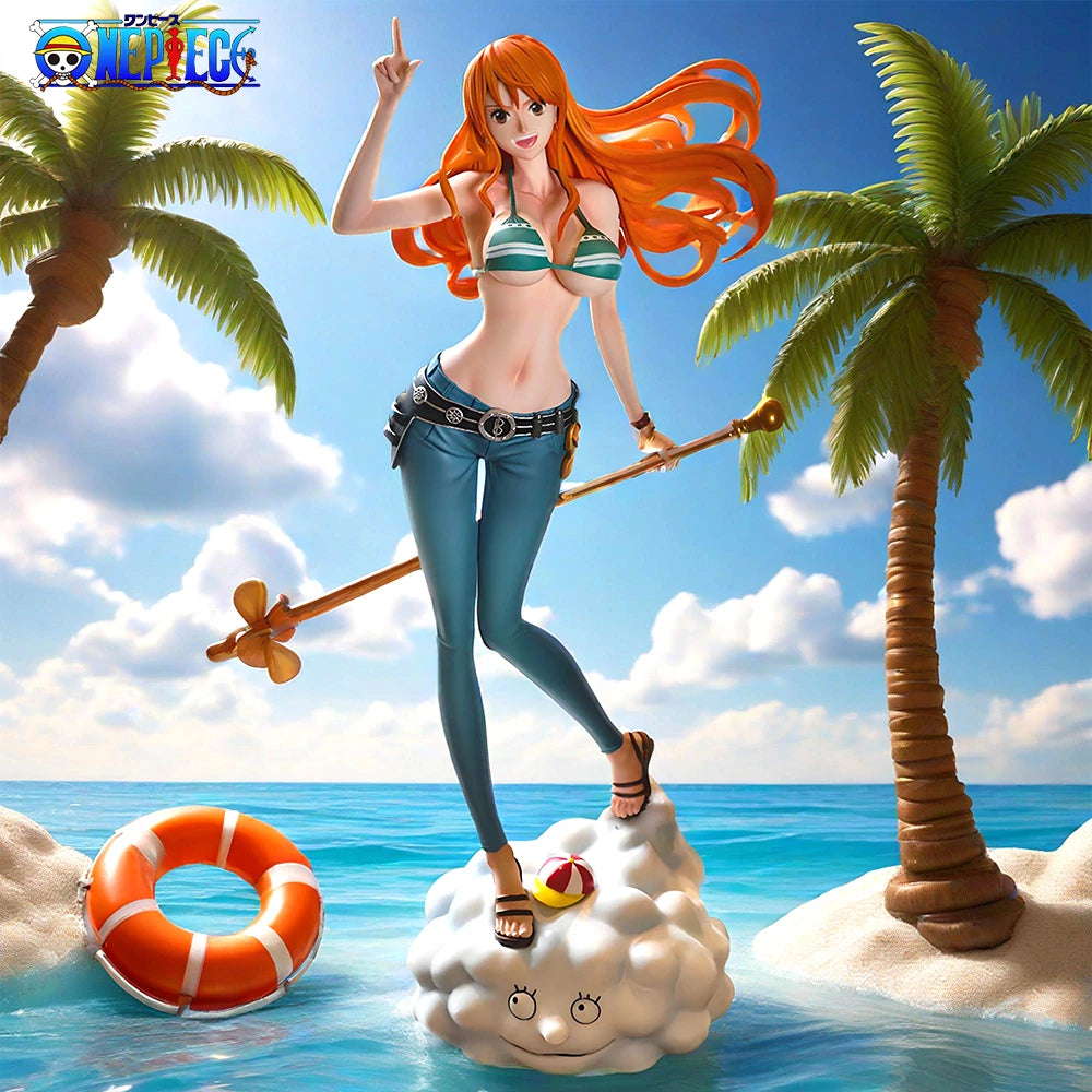22cm/8.66in Anime ONE PIECE Figure Nami Action Figures Pvc Statue Desktop Ornamen Collection Model Toys Gifts