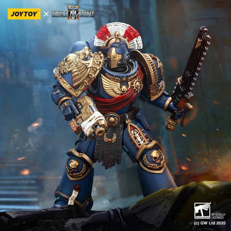 JOYTOY Warhammer 40K Action Figure 1/18 Extreme Warrior Arrow Pistol Sacred Object Armor Soldier Model Collectible Toy Boy Gifts