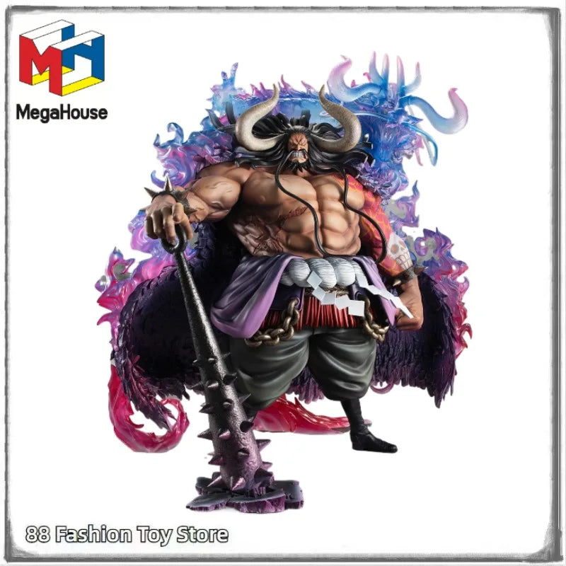 In Stock Original ONE PIECE MegaHouse Portrait of Pirates Maximum Kaido Anime Figure Toy Gift Ornament