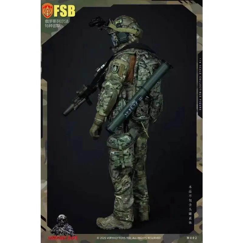 Presale VERYHOT M002 1/6 Scale Male Russian Alpha Special Forces Clothes Model Accessory Fit 12'' Action Figure Body Doll