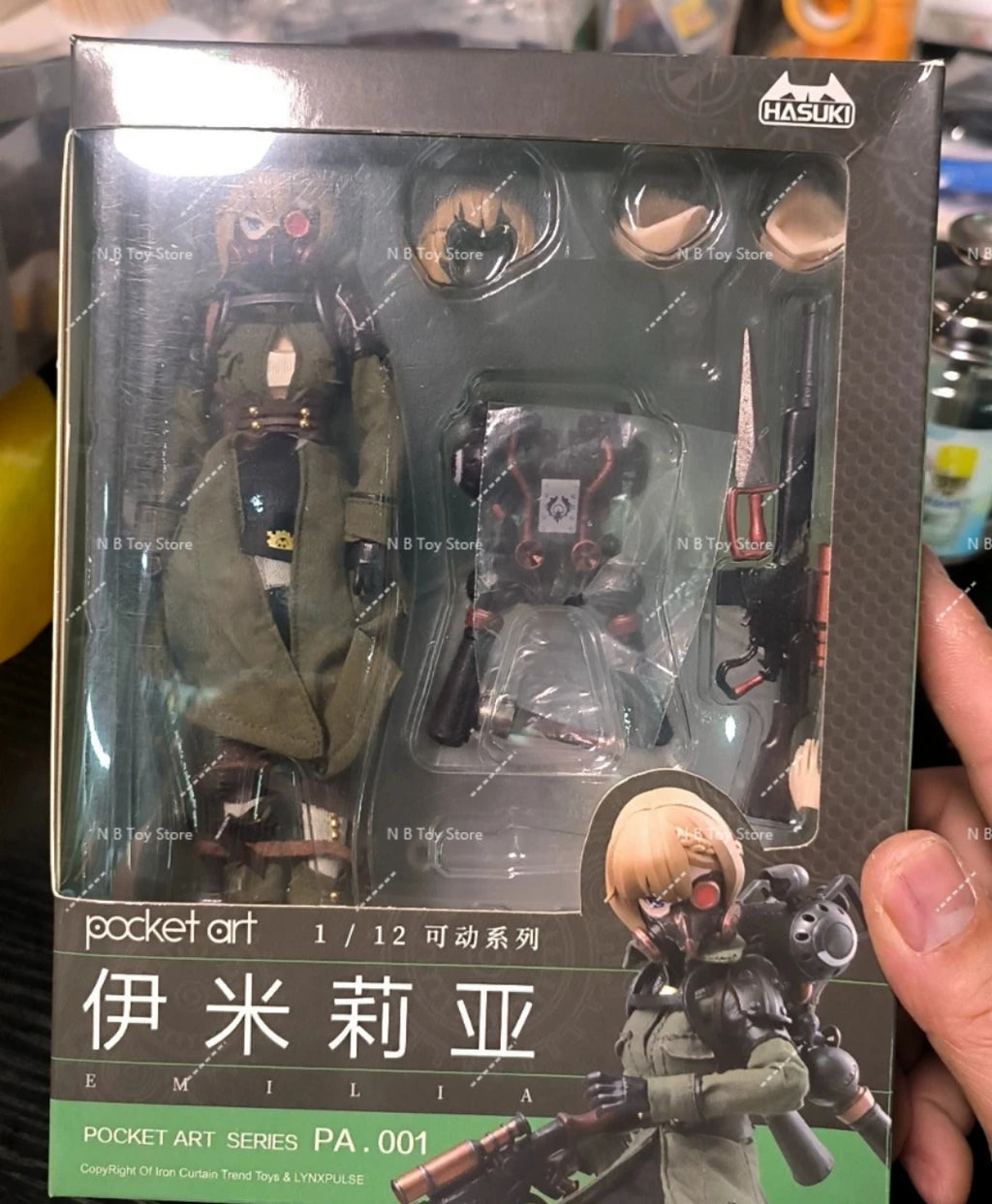 HASUKI - God Cat Jumping Original Pocket Art Series Demonic Witch Chun Handheld and Movable Humanoid Figures Collectible Model