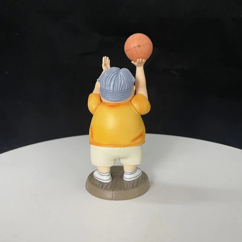 12cm Slam Dunk Shohoku Mitsuyoshi Anzai Cute Edition Anime Figure Model Statue Boys Collection Desktop Decoration Ornament Toys