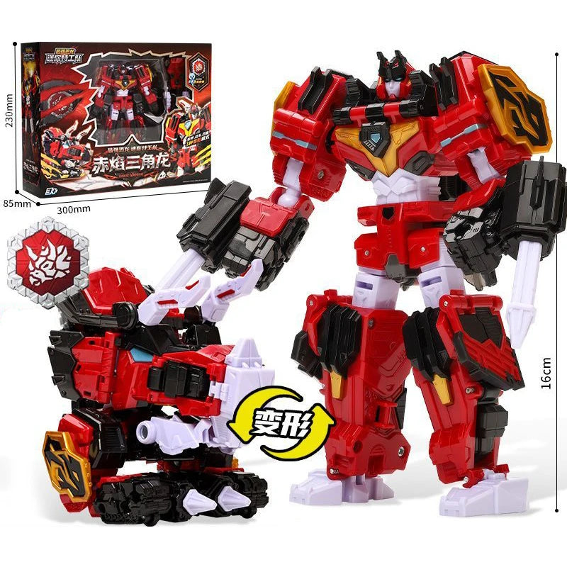 MiniForce Dinoid Warrior Transformation Robot Dinosaur Model REX KAISER Combine Mini Force Deformation Headbot Giganoto Dino Toy