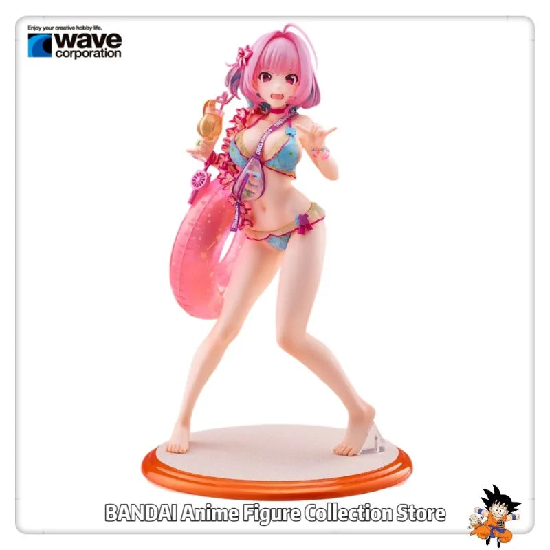 Original WAVE Dream Tech THE IDOLM STER Cinderella Girls Yumemi Riamu Swimsuit Marketing Ver. Scale 1/7 Toys Gifts Models Figure