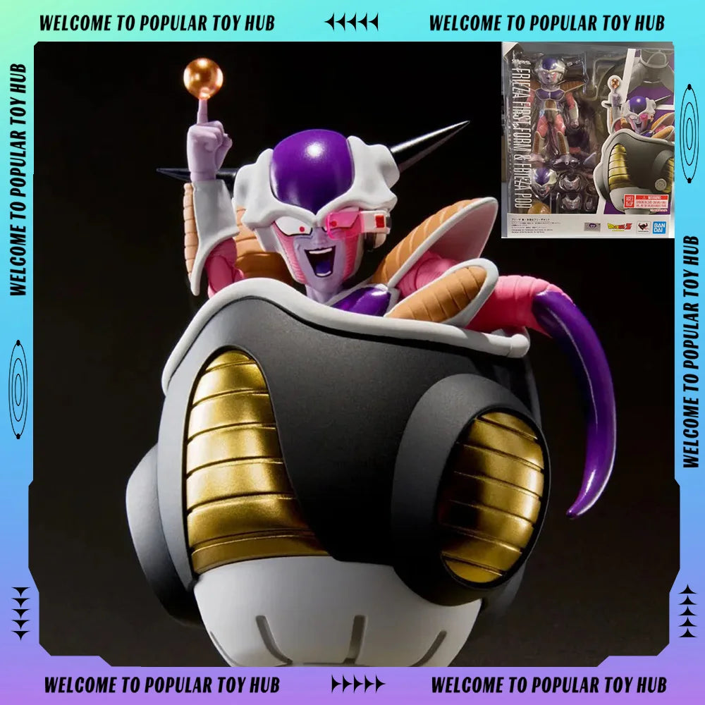 In Stock 25th Edition BANDAI S.H.Figuarts Dragon Ball Z Frieza First From Aircraft Anime Figure PVC Collection Custom Model Toys