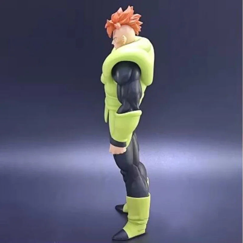 In Stock 29cm Dragon Ball Z Anime Figures ANDROID 16 Figure PVC Statue Collection Desk Ornament Model Toys Statue Boy Gifts