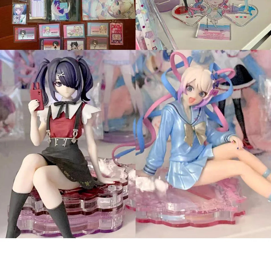 Needy Streamer Overdose KAngel & Ame-chan Figure Set Noodle Stopper PVC Collectible Model Toy Gift