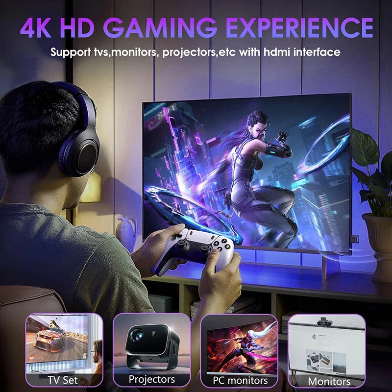 4K Game Stick Video Games Consoles Video Game Player Built-in 3/40000 Games with 2.4G Double Wireless Controller Family Gift
