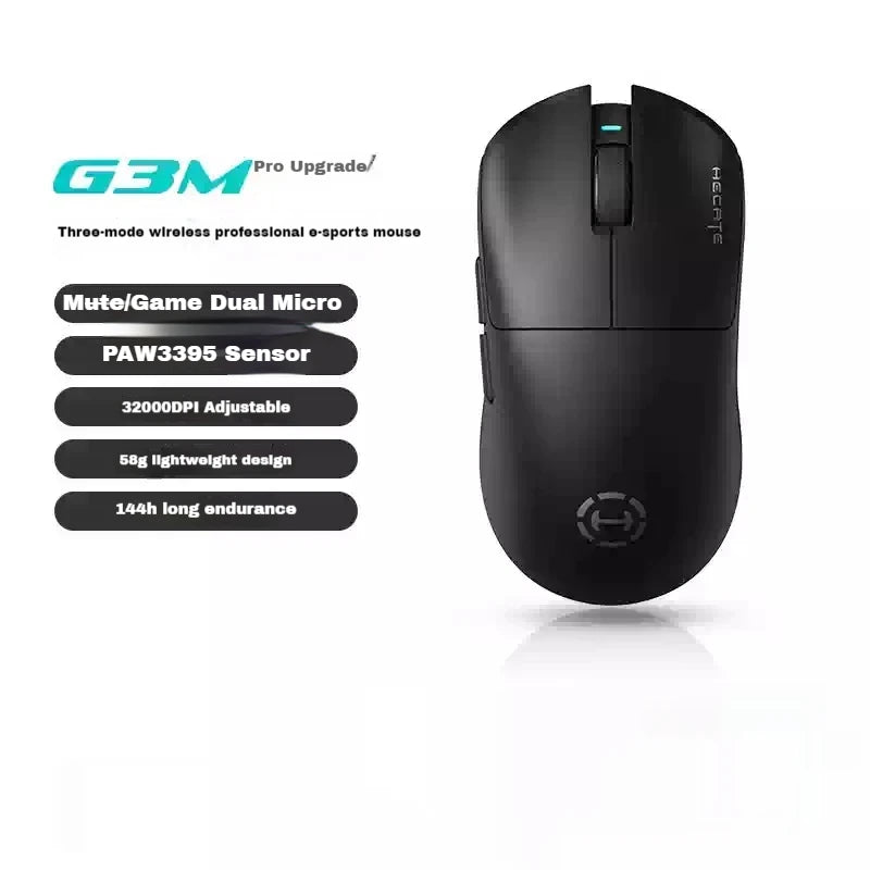 Edifier Hecate G3M pro Подобрена безжична геймърска мишка с три режима, лека и ергономична конструкция, Paw3395 за електронни спортове, аксесоари за компютър