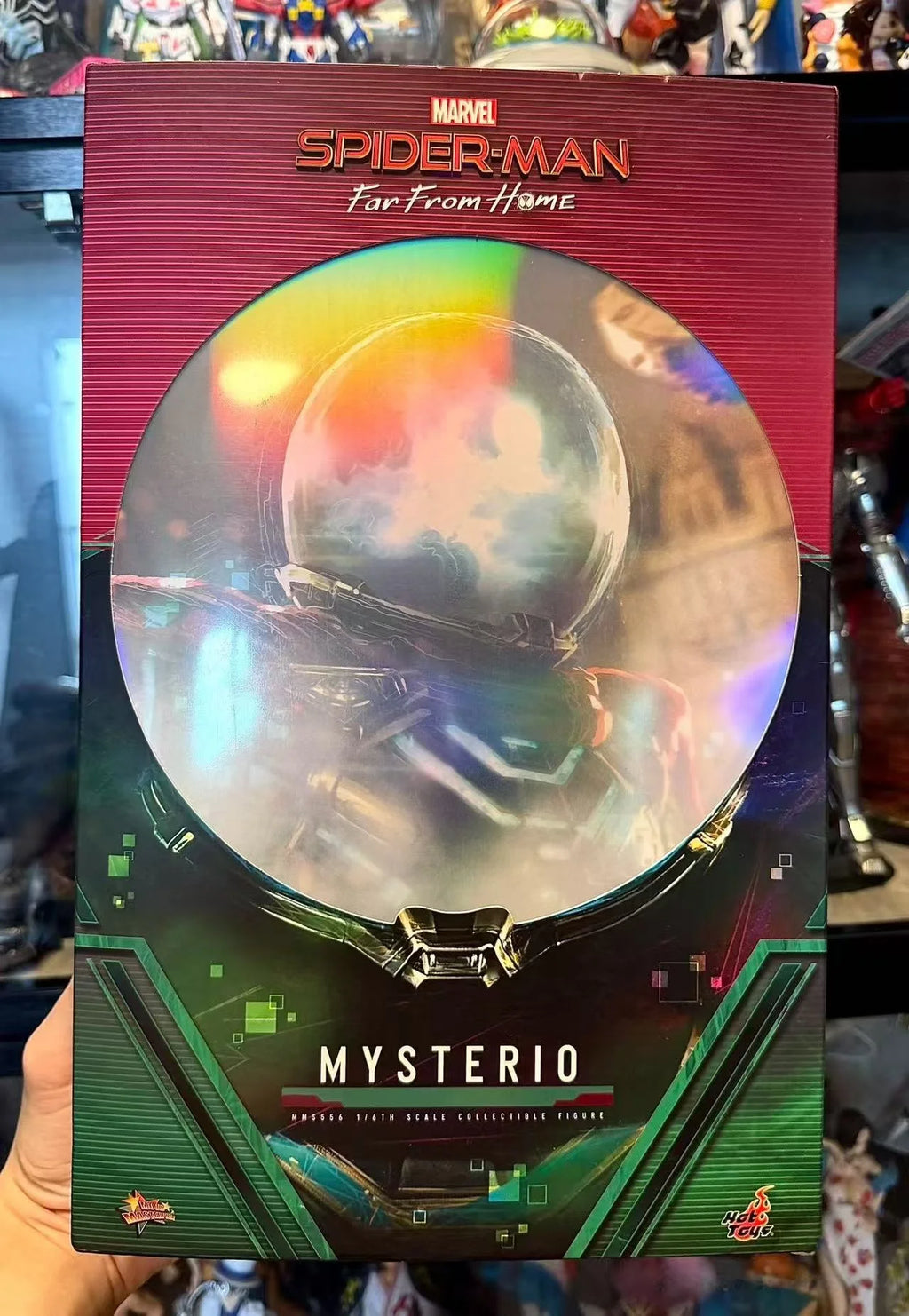 Hot Sale  Genuine HOTTOYS Ht Mms556  Mysterious Guest Mysterious Person Spider Man 2 Fish Tank Head Mobile Doll Birthday Gift