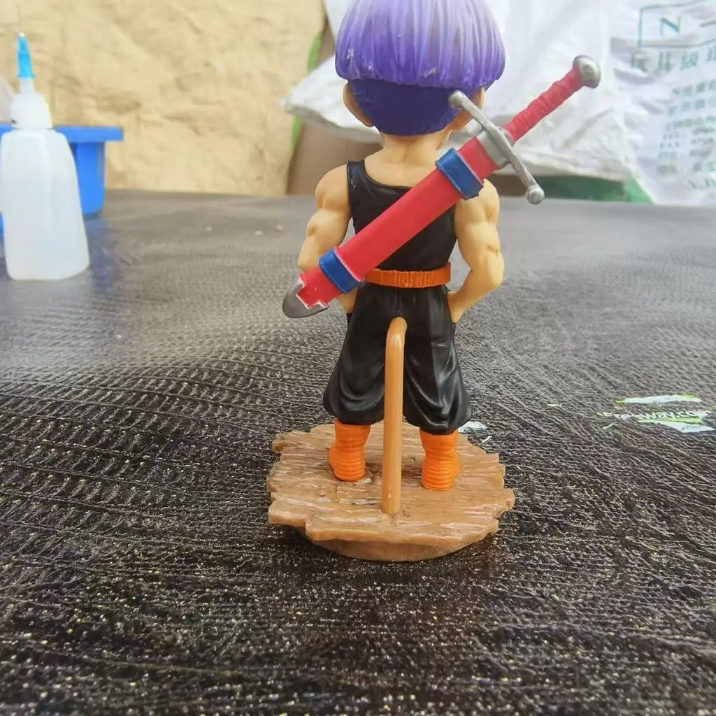 Dragon Ball Z 9cm Mini Trunks Figur Stehende Haltung Pvc Modell Statue Puppe Sammlung Dekoration Spielzeug Geschenk