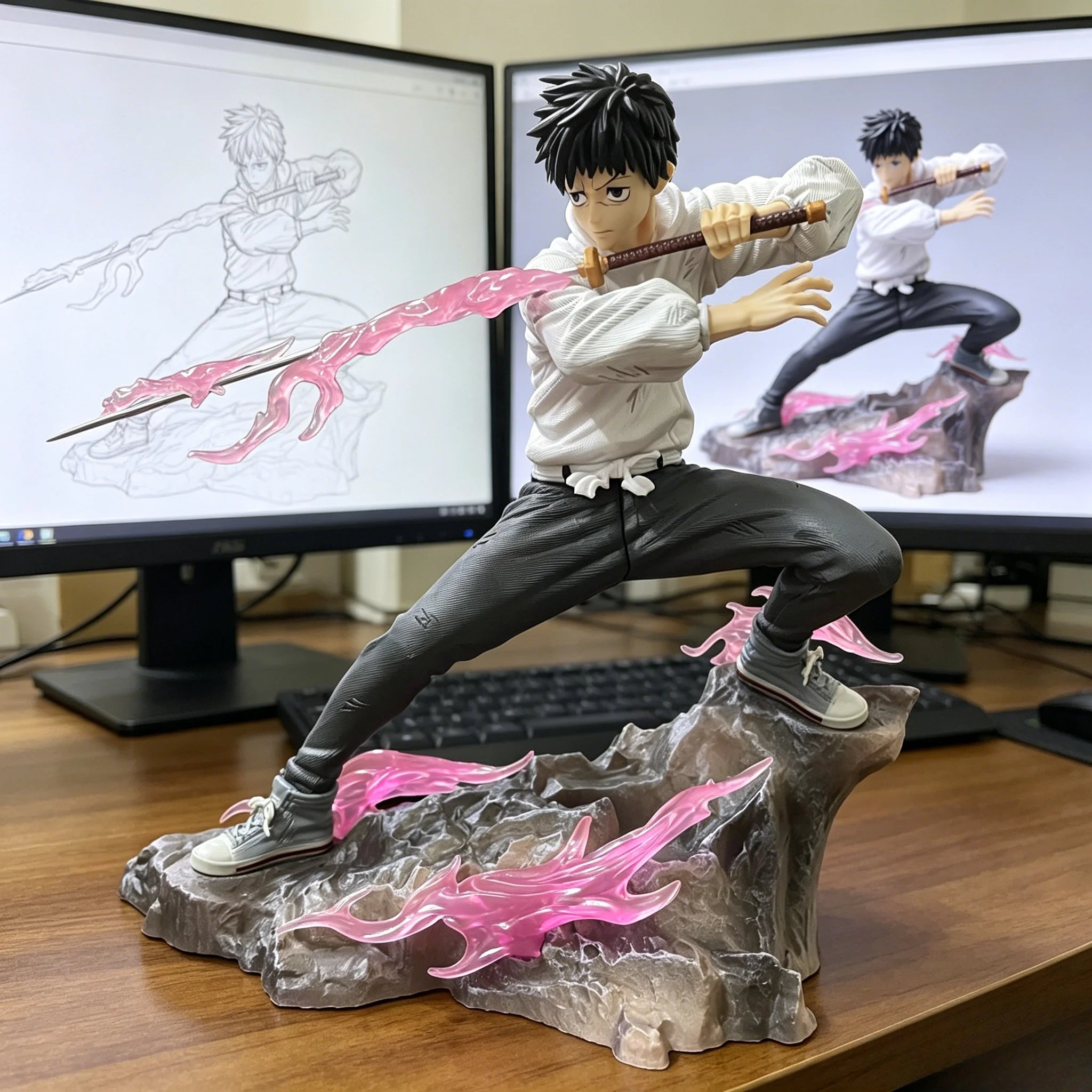 21cm/8.27in Anime Jujutsu Kaisen Figure Okkotsu Yuta Action Figures PVC Statue Collection Desktop Ornament Model Toys Gifts