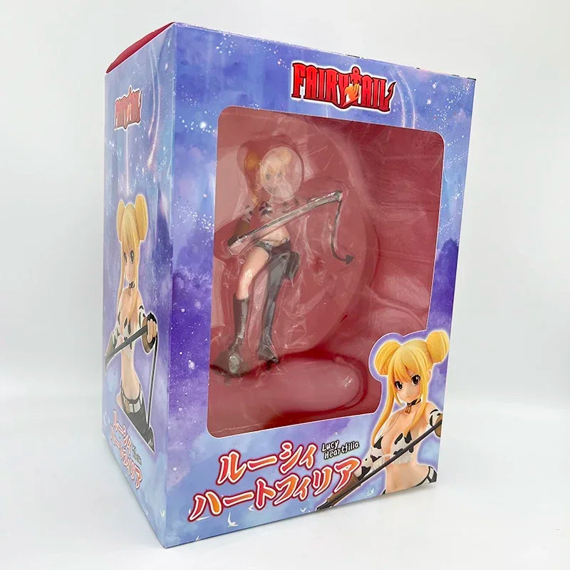 27cm Fairy Tail Mirajane Strauss Swimsuit Sexy Anime Girl Figure Erza Scarlet/Lucy Heartfilia Action Figure Model Doll Toys Gift