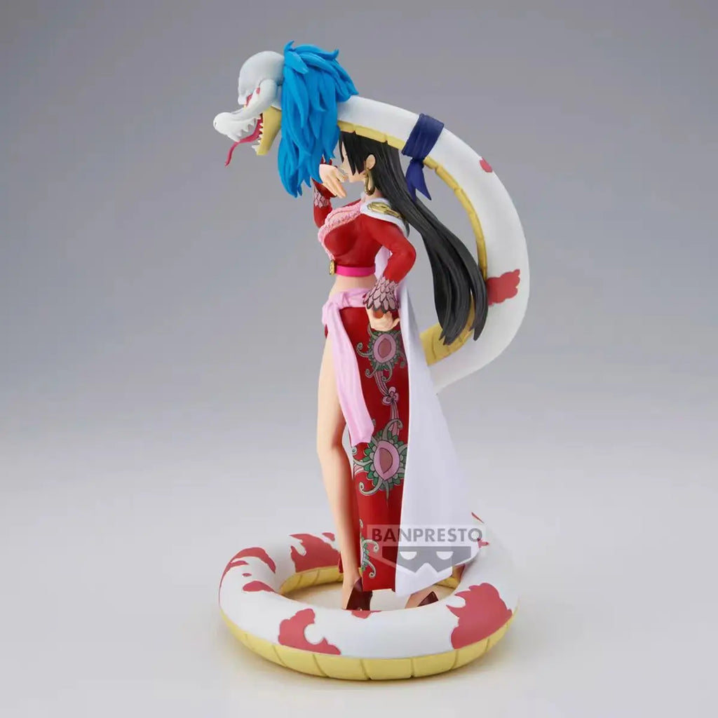 Neue One Piece Figur POP Snake Man Kaiserin Schlange Ji Han Cook Modell Desktop Dekoration Ornament Anime Handgefertigt