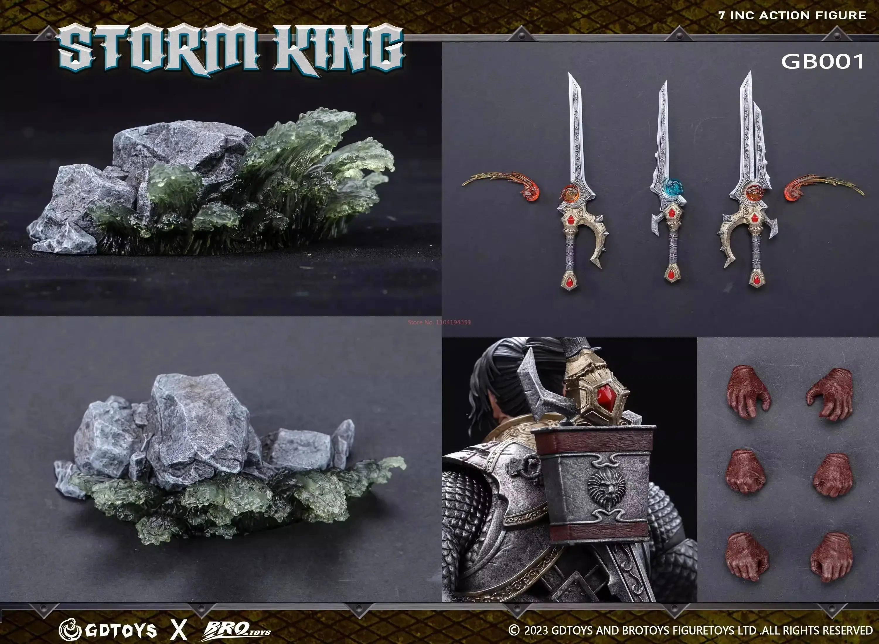 In Stock Third Party Custom Made 1/12 scale GDTOYS X BROTOYS World of Warcraft Varian Wrynn Action Figure Model Toys Gifts