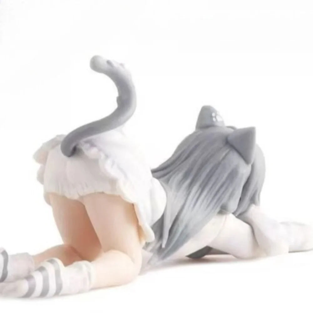 Two Dimensional Ornaments Cat-Themed Amagi Musume Figures, Beautiful Girl Trendy Toys Hane Shizuku Cat Ornaments Anime Models