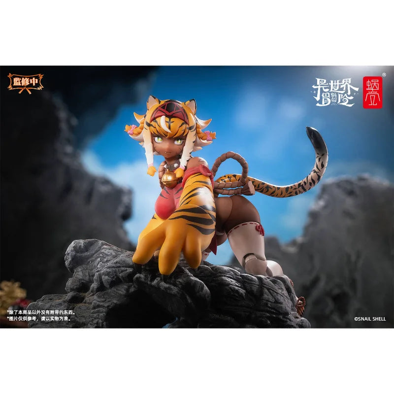 New Snail Shell Rpg-04 1/12 Action  Snail'S Isekai Adventure Tiger Girl Galu  Figure Figurine Collection Toys Gifts