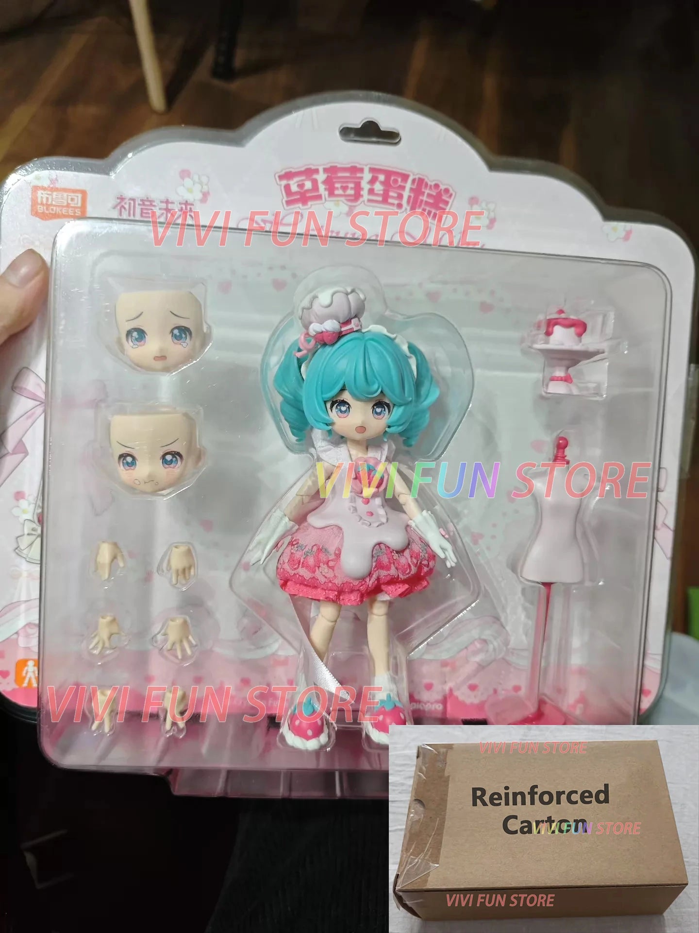 In Stock FANTASTICS HATSUNE MIKU Strawberry Cake WITH YOU 2025 SERENDIPITYEDITION Q Ver. VIVID ECHOES Movability Mooel Toys