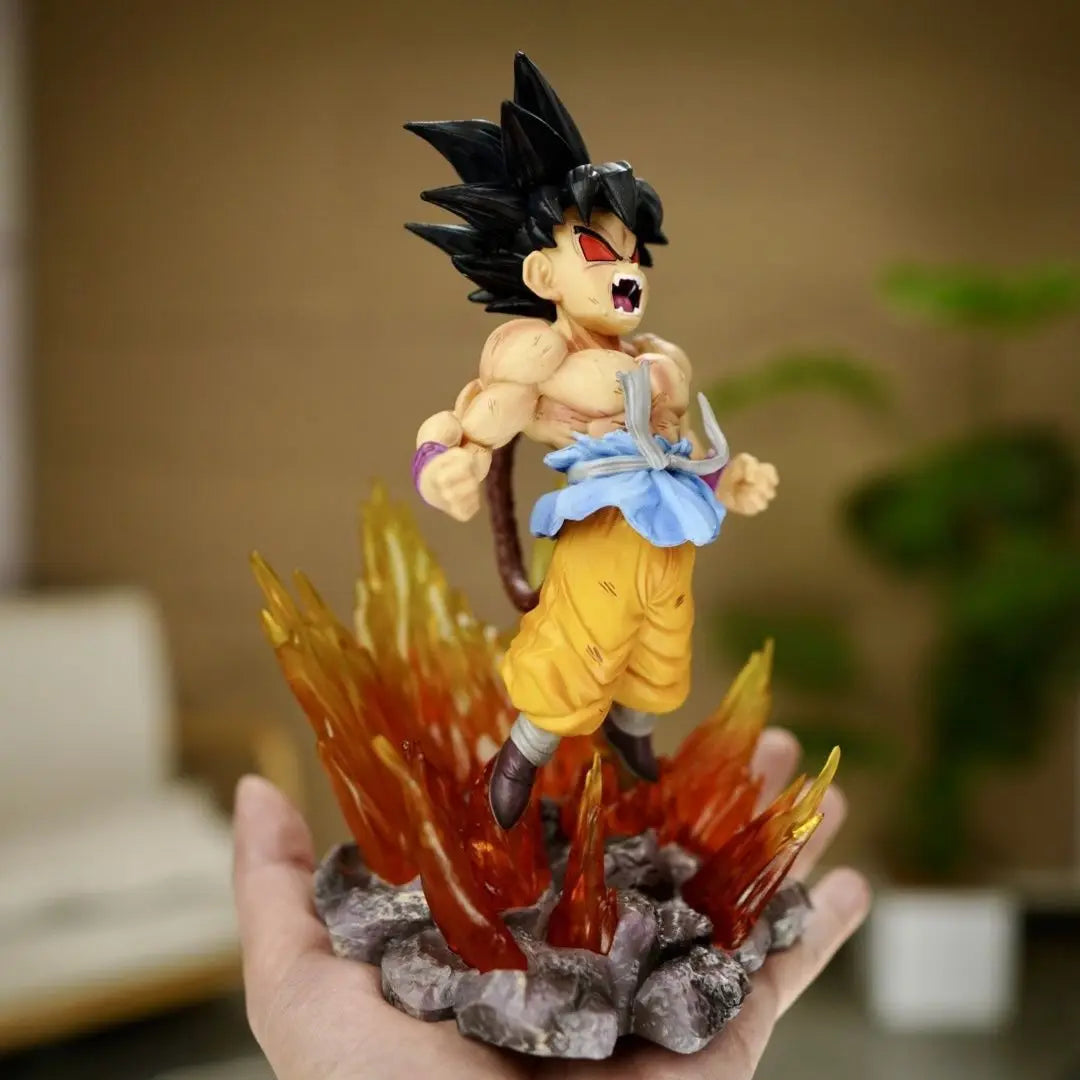 19CM Аниме Dragon Ball Son Goku Фигура Червени очи Модел Кукла Dragon Ball Играчка Екшън Фигурка PVC Седнало Положение Earth Dragon Ball