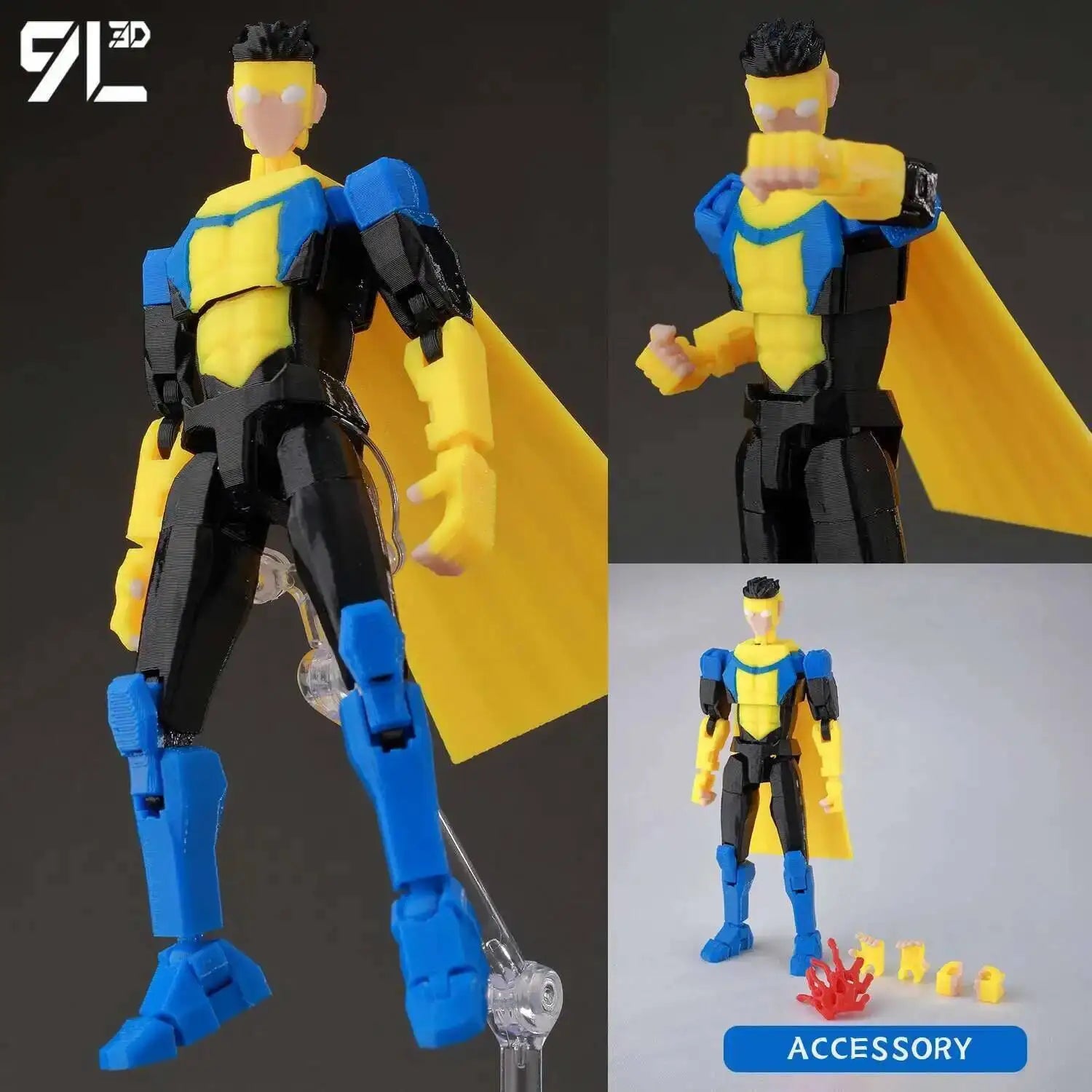9L3D Dummy13 Unbesiegbarer Omni-Man-Verrat Anime Mehrgelenk-Shapeshift-Spielzeug Kampf-Actionfiguren Freundgeschenk Lucky Titan13