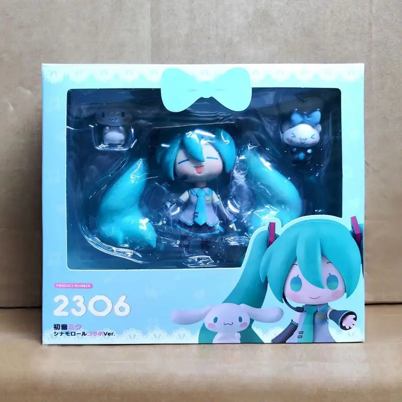 Q Version 2490# 2306# 2759# Lucky Cat Hatsune Miku Symphony Anime Figures Model Doll Set Toy Movable Figurines Collection Gift