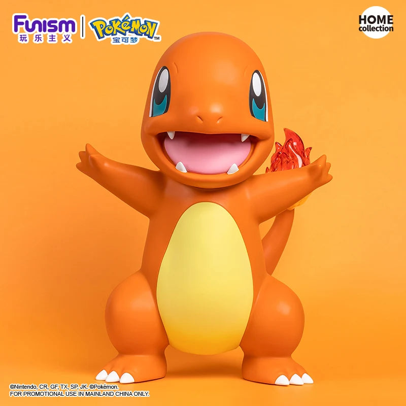 Funism Large Size Pokemon Action Figure Set - Charmander Squirtle Bulbasaur Gengar Anime Collectible Toys Gift For Fans