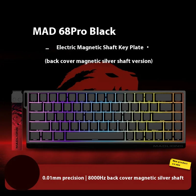 FGG Madlions Mad60 Mad68 He Mechanische Tastatur Magnetschalter 8k Wired Rgb Hot Swap Benutzerdefinierte Tastatur Esport Spiel Geschenk Zubehör