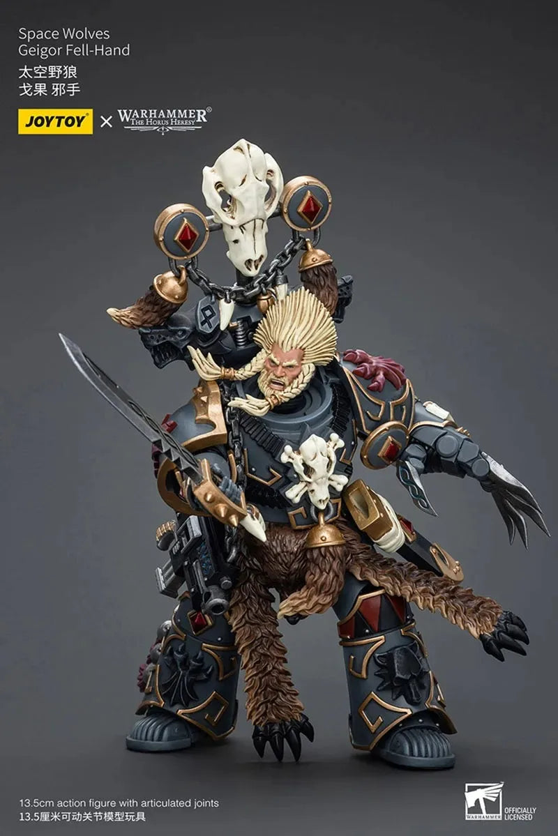 JOYTOY Warhammer The Horus Heresy 1/18 Space Wolves Geigor Fell-Hand Action Figure Model Toy