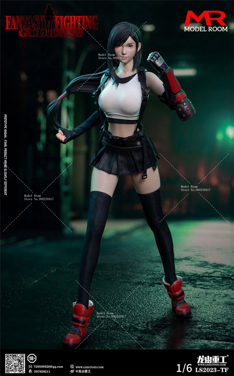 LS2023-TF 1/6 Female Movable Eye Action Figure 12'' Female Soldier Figurine Model Full Set Collectible Toy