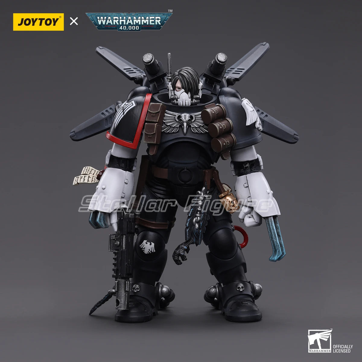 【Pre-sale】JOYTOY Warhammer 40K 1/18 Action Figure Raven Guard Chapter Master Kayvaan Shrike Model Toys Gifts Collection Ornament