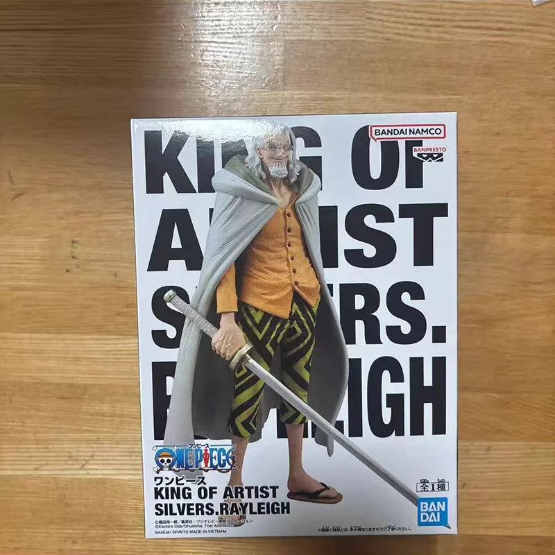 In Stock [Genuine] Bandai Banpresto One Piece King of Artist Silvers.rayleigh Anime Figure Model Doll Collector Figurine Toys
