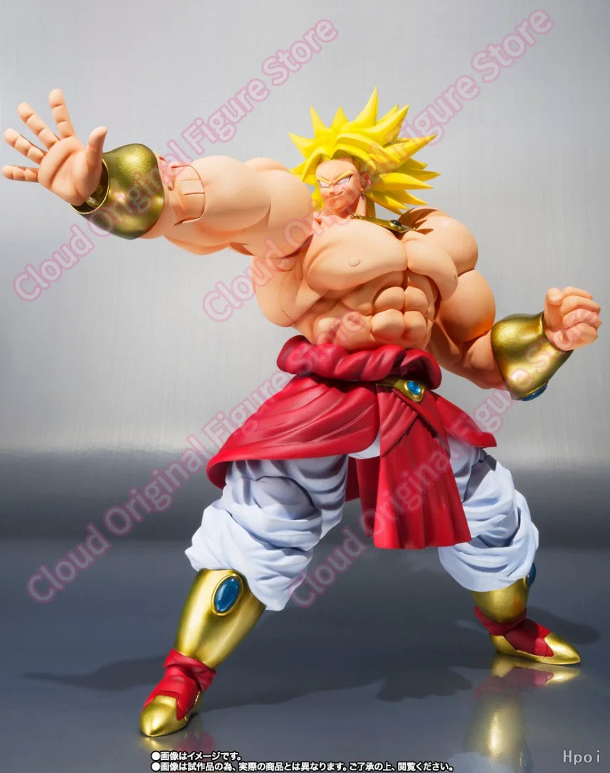 In Stock 100% Original Bandai S.H.Figuarts Broly 40th Anime PVC 22cm Action Figure Collectible Model Toys Decoration