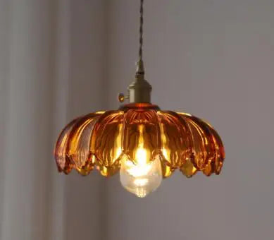 IWHD Big Glass Pendant Lights Fixtures Bedroom Dinning Living Room