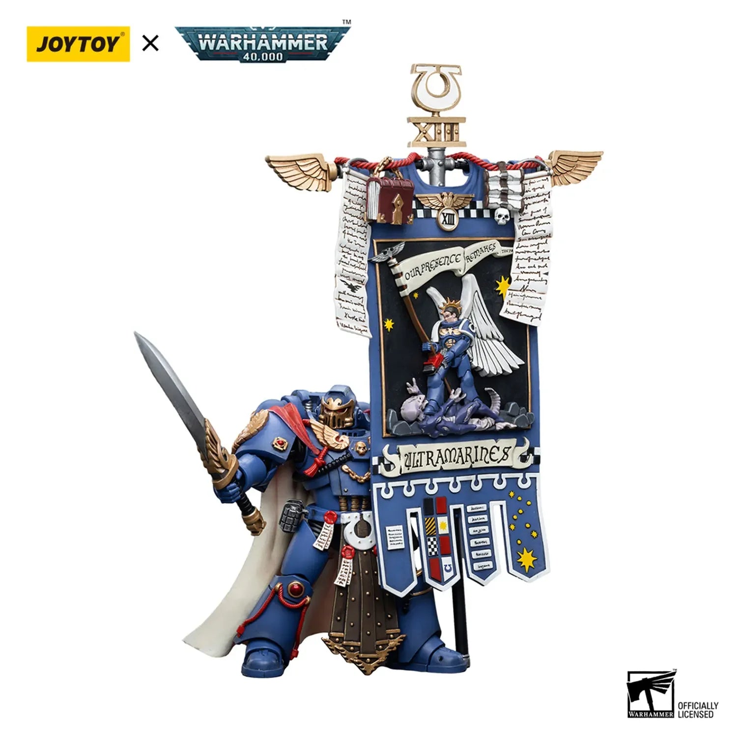 JOYTOY  40k 1/18 Action Figures Anime 12cm Ultramarines Honour Guard Chapter Ancient Garage Kit