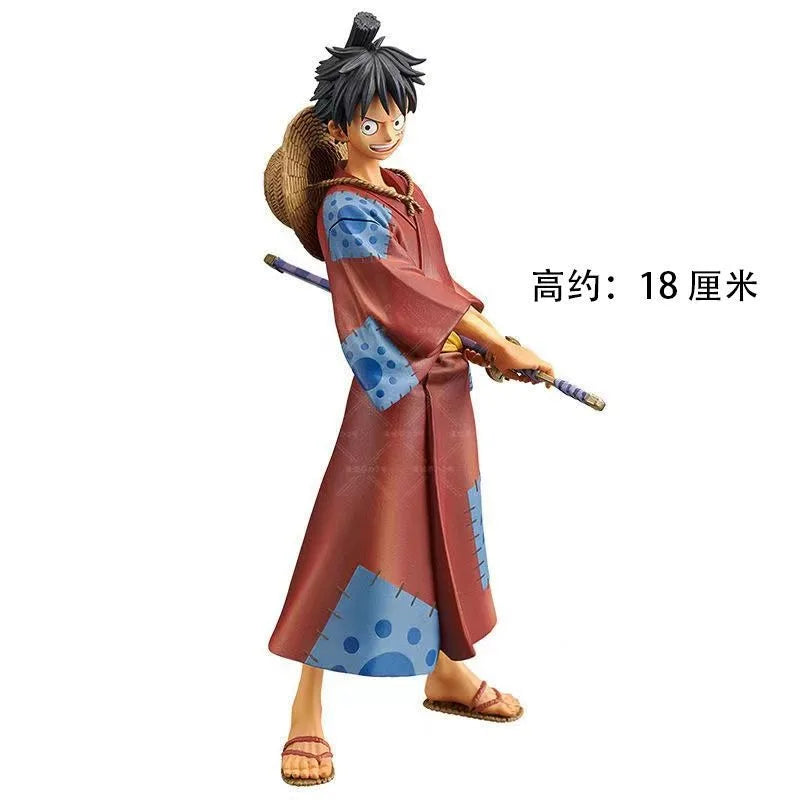 Anime One Piece Luffy Zoro Chopper Nami Brook PVC Figure Collection Model Room Decoration Ornaments Children's Toys Gifts