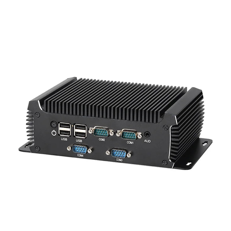 Inter N97/i5-4200U Industrial Mini PC Support WiFi/4G LTE Linux Computer with 4xUSB3.0 4xUSB2.0 2xGigabt LAN Windows10 Ready