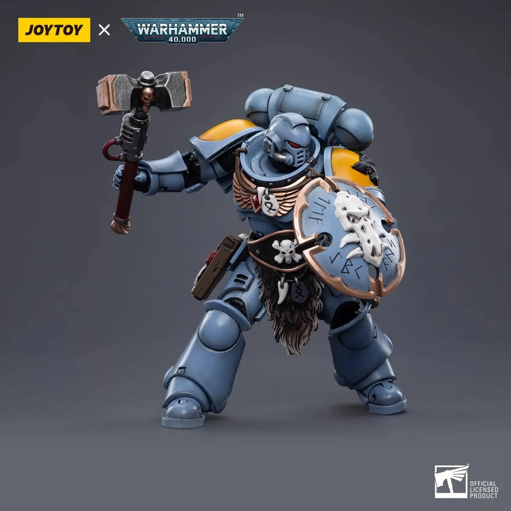 Joytoy Warhammer 1/18 Екшън фигурки Space Wolves Claw Pack Sigyrr Stoneshield Модел играчка момче подаръци 3.75 инча