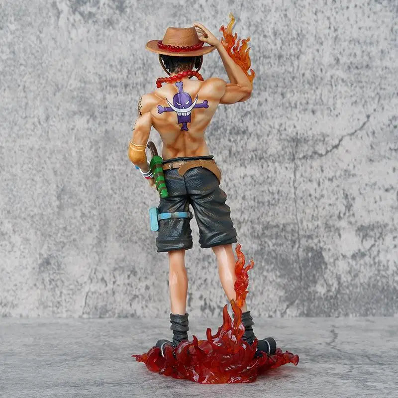 23cm Anime One Piece Figure Ace Action Figurine Statue PVC Collectible Statue Doll Model Decoration Toys Birthday Gifts